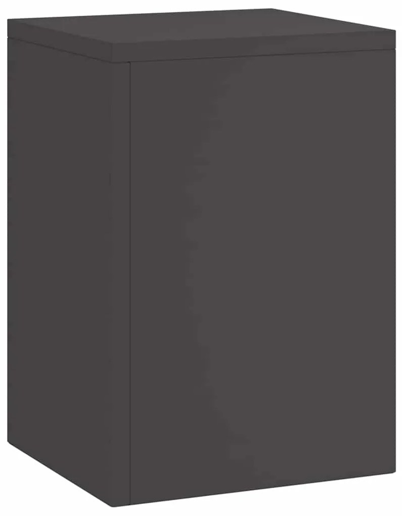 Suportes de Plantas Externos Pilar 3 pcs Aço Preto