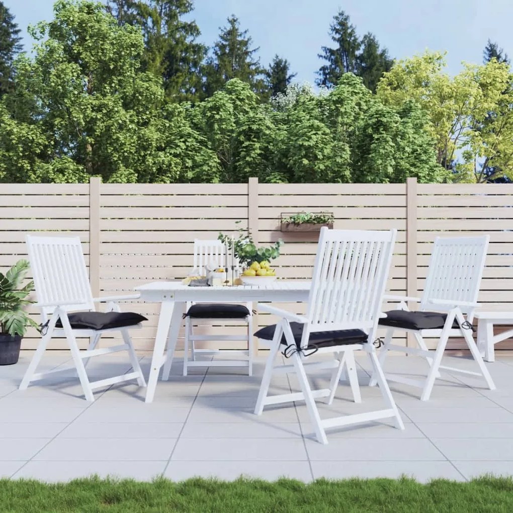 Almofadões de cadeira 4 pcs 40x40x7 cm tecido oxford antracite