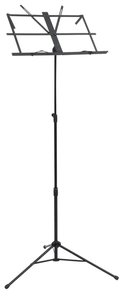 vidaXL Suporte para livros de música/partituras preto aço