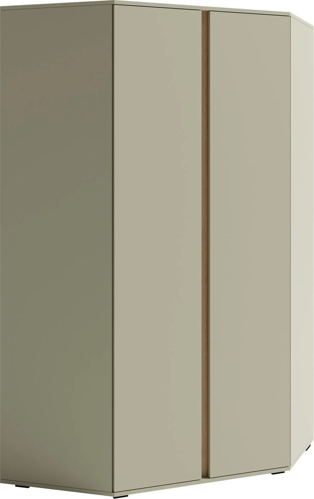 Roupeiro de canto Fiosono 101, Eucalipto, Carvalho, 195x95x95cm, 90 kg, Portas para roupeiro: Com dobradiças