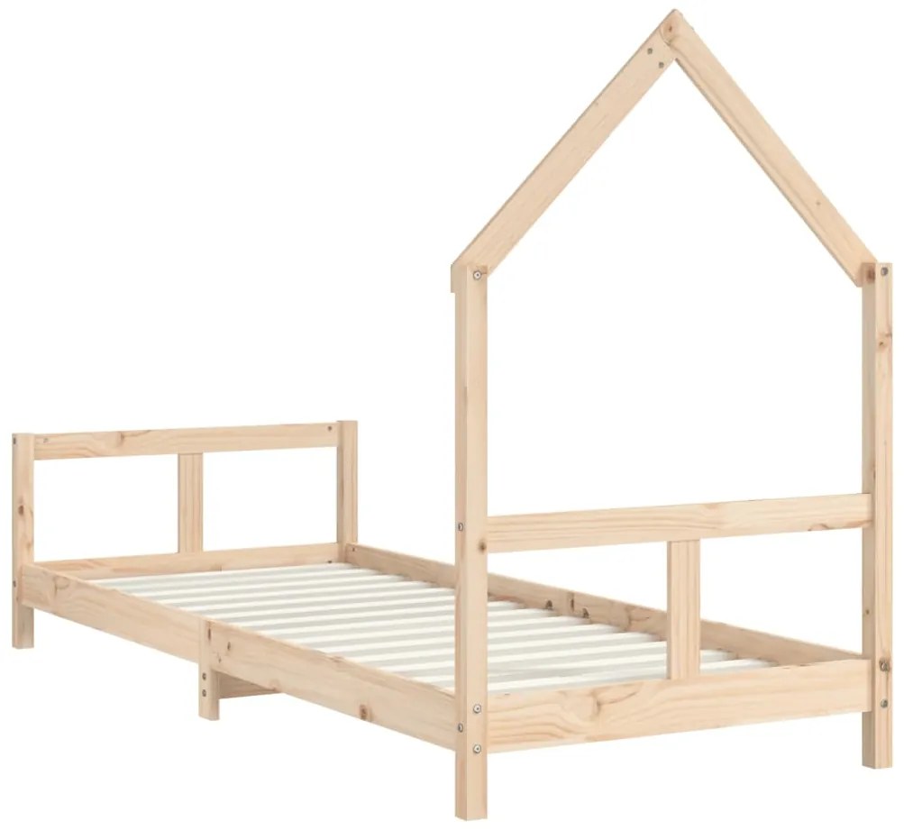 Estrutura de cama infantil 80x200 cm madeira de pinho maciça