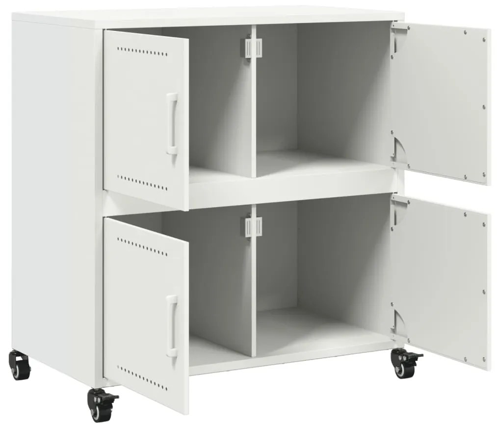 Aparador 68x39x72 cm aço branco