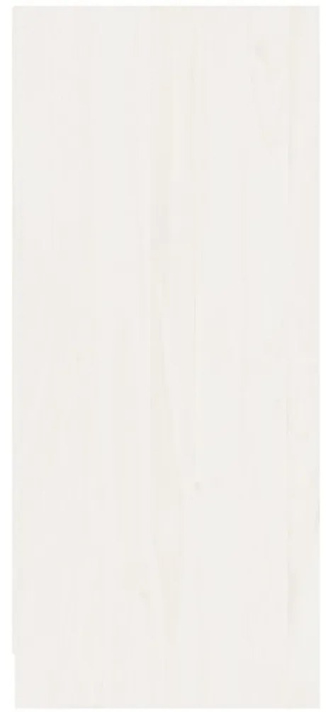 Aparador pinho maciço 70x33x76 cm branco
