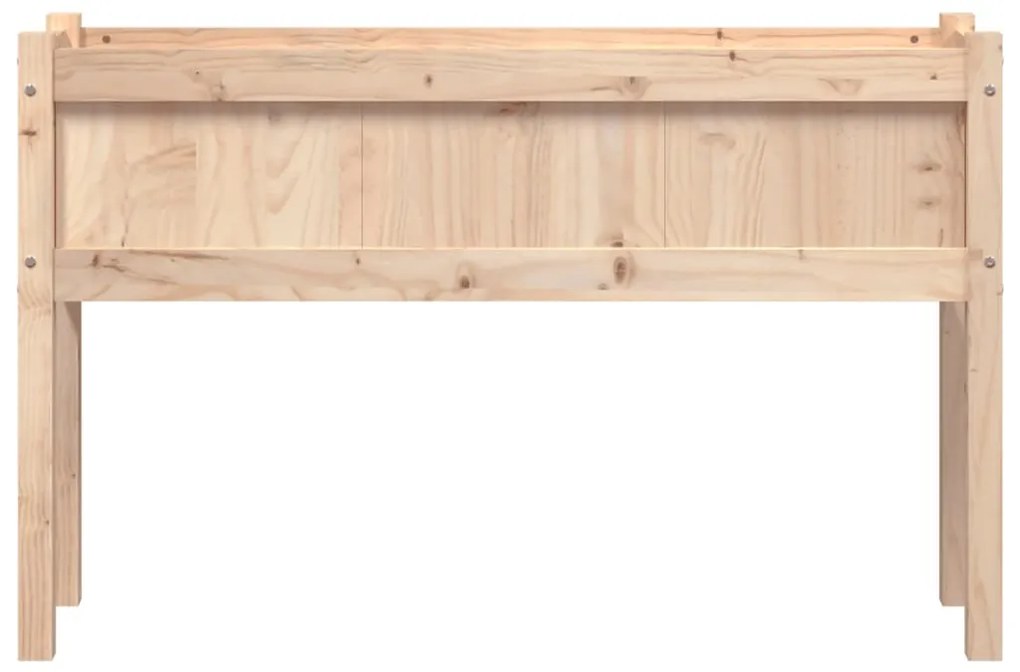 Vaso/floreira de jardim com pernas 110x31x70 cm pinho maciço