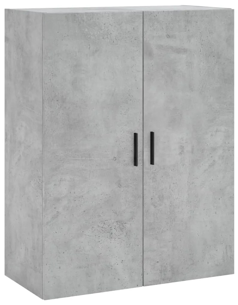 Armários de parede 2 pcs 69,5x34x90 cm cinzento cimento