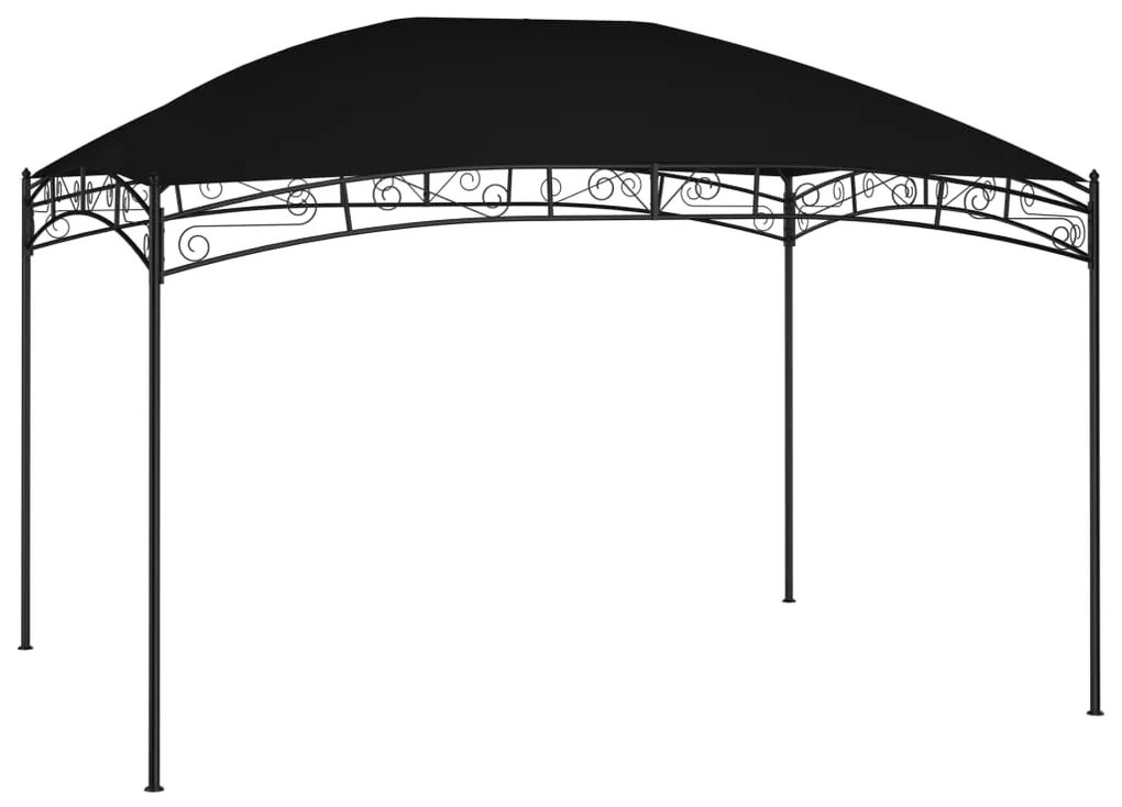 vidaXL Gazebo de jardim 4x3 m 180 g/m² antracite