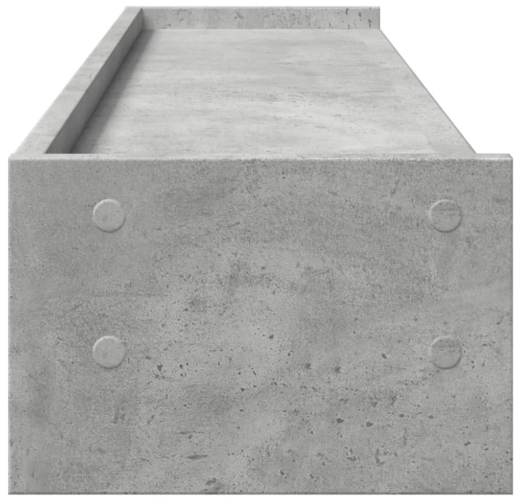 Suporte monitor 100x24x16 cm derivados madeira cinzento cimento