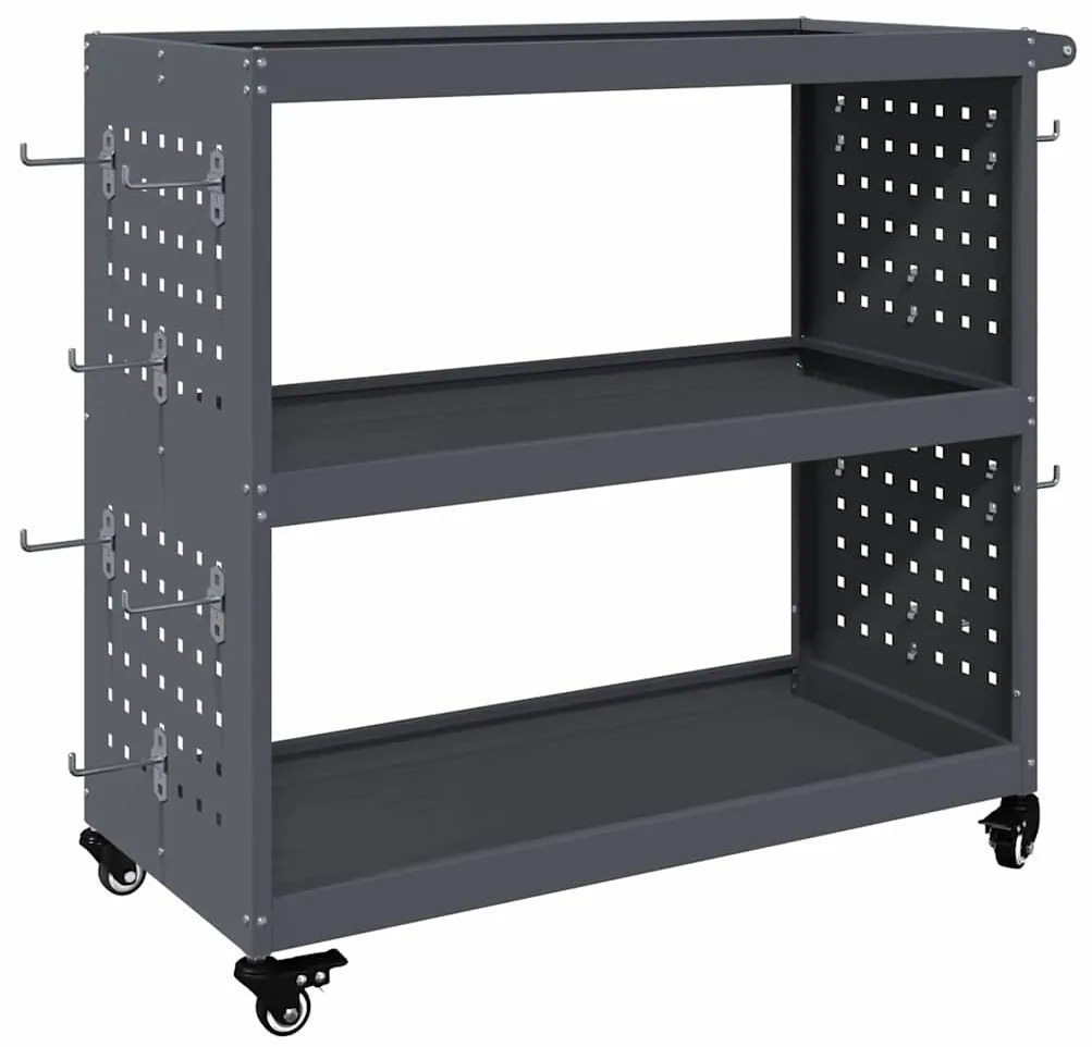 Carro de Ferramentas Antracite 75 x 35 x 73 cm Metal