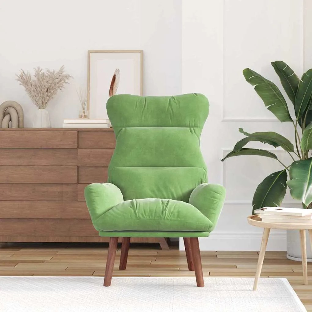 Poltrona Relaxante Velvet Verde Claro