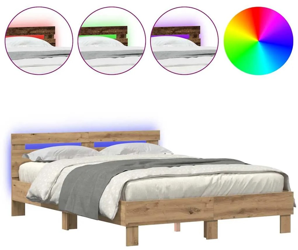 Estrutura de Cama de Carvalho Carvalho Artesanal