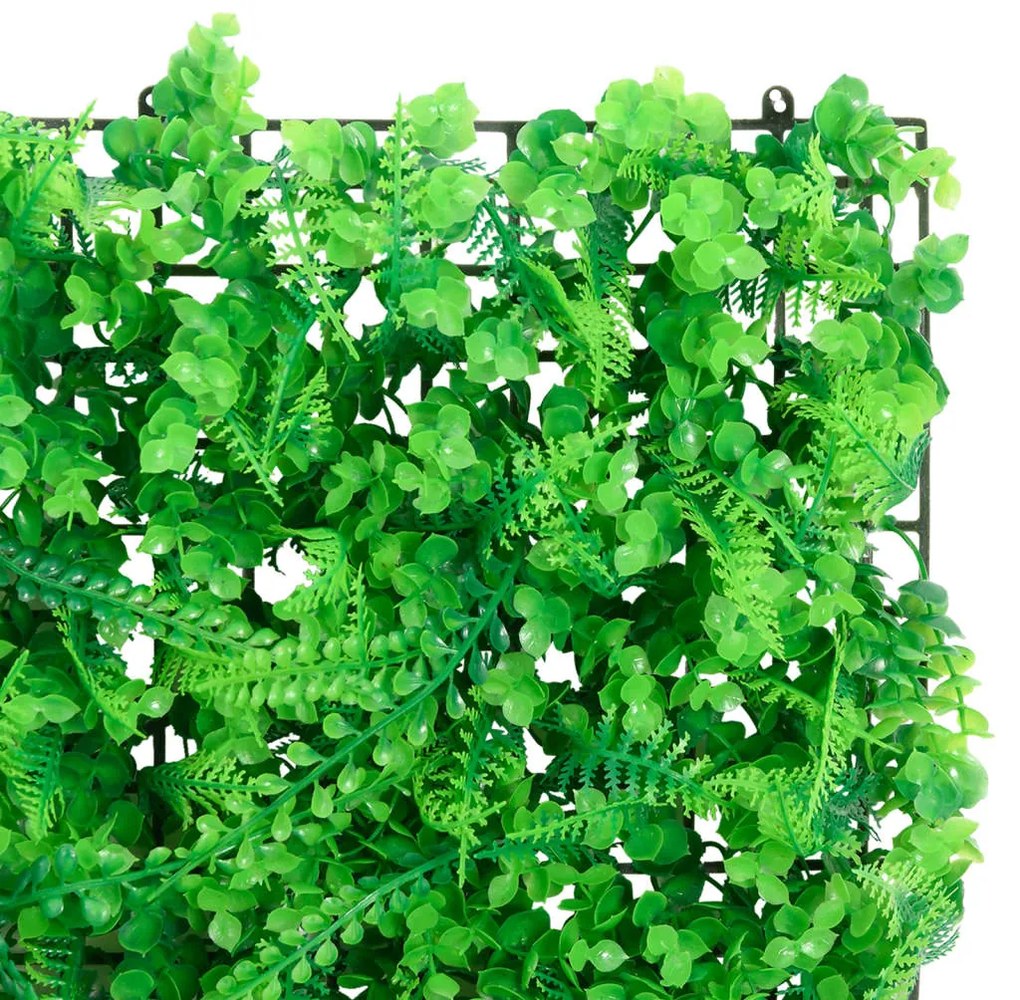 Vedação de folhas de feto artificiais 6 pcs 40x60 cm verde