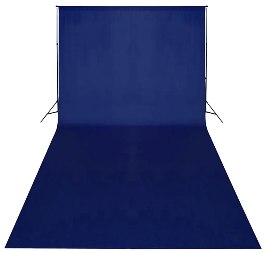 Fundo fotográfico em algodão 600x300 cm chroma key azul