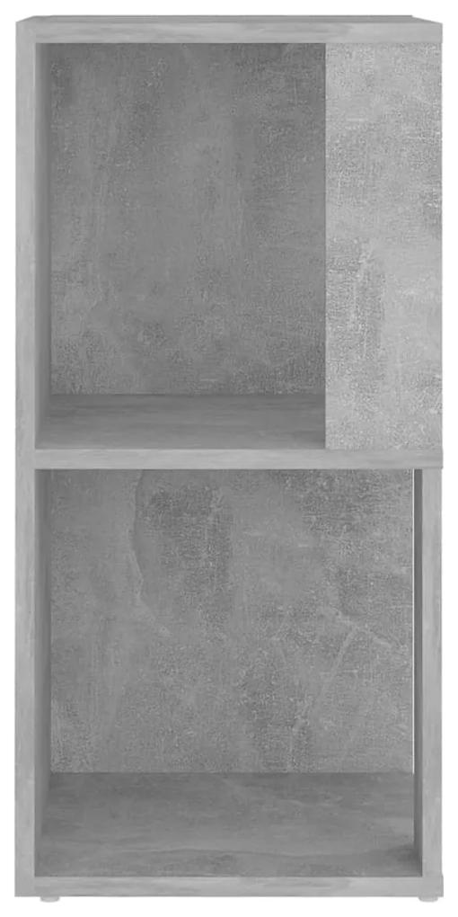 Armário de canto 33x33x67 cm contraplacado cinzento cimento