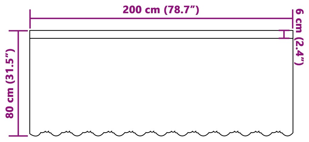 Cortina de Renda com cortinas Floral Branco 200 x 80 cm Poliéster