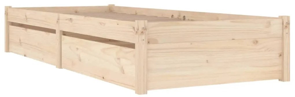 Estrutura de cama c/ gavetas pequena solteiro 75x190 cm