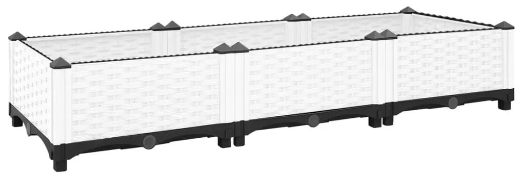 Canteiro elevado 120x40x23 cm polipropileno