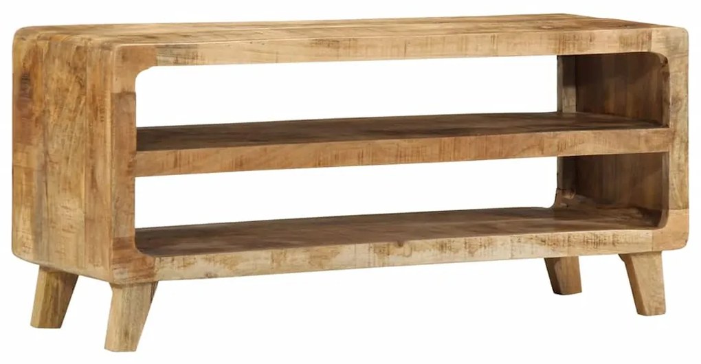 Móvel de TV 105x46x32 cm madeira de mangueira áspera maciça