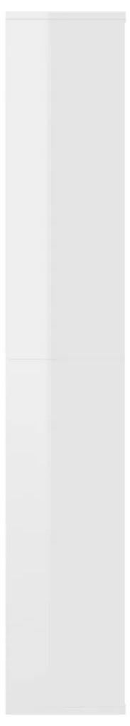 Divisória/estante derivados de madeira branco brilhante