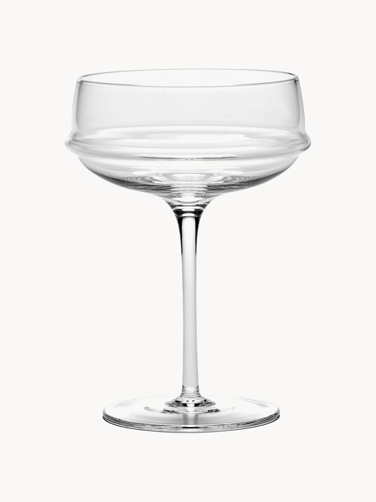 Serax x Kelly Wearstler, Mouth-Blown Champagne Saucers Dune, Set of 4