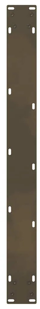 Pés para mesa de jantar em aço natural, 2 peças, 70x(72-73) cm, aço