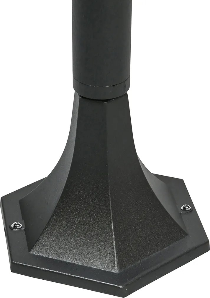 Candeeiro de pé clássico preto exterior IP44 125 cm - New Orleans