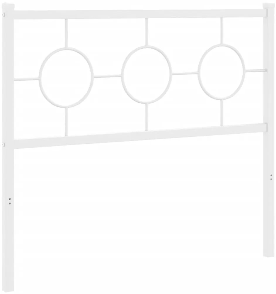 Cabeceira de cama 100 cm metal branco