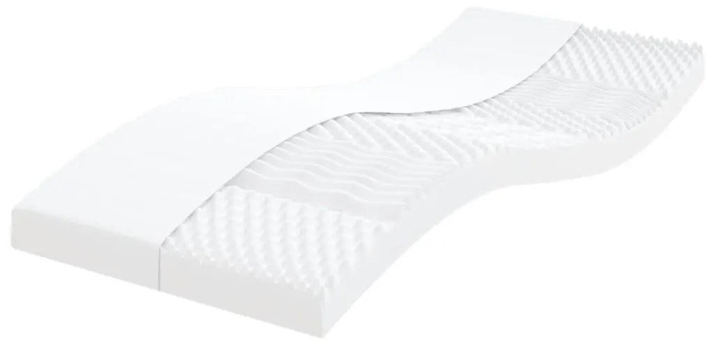 Sofá-cama c/ gavetão e colchões 80x200 cm tecido cinzento-claro