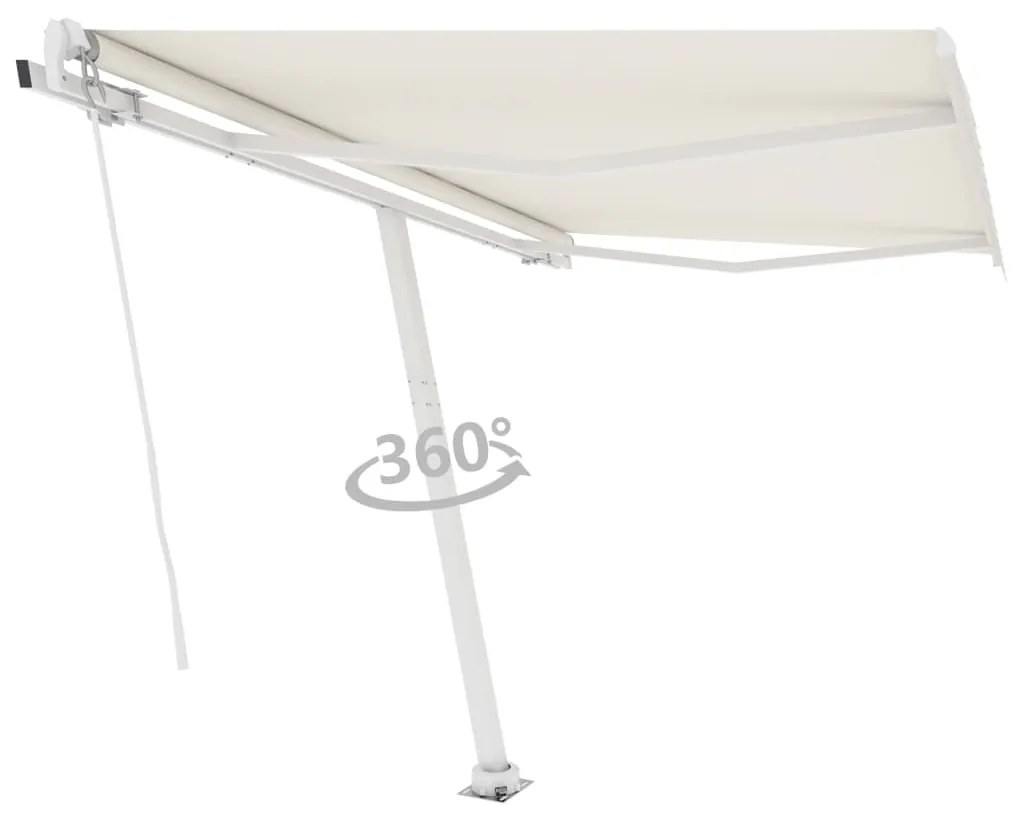 Toldo automático independente 300x250 cm cor creme