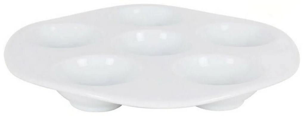 Prato 6 compartimentos Porcelana Branco (ø 28 x 3 cm)