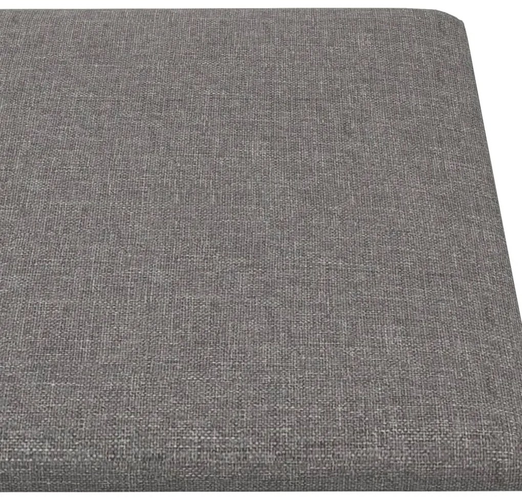 Painel de parede 12 pcs 90x30 cm tecido 3,24 m² cinza-claro