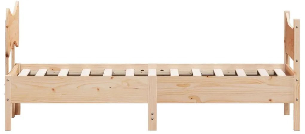 Cama sem colchão 90x200 cm madeira de pinho maciça