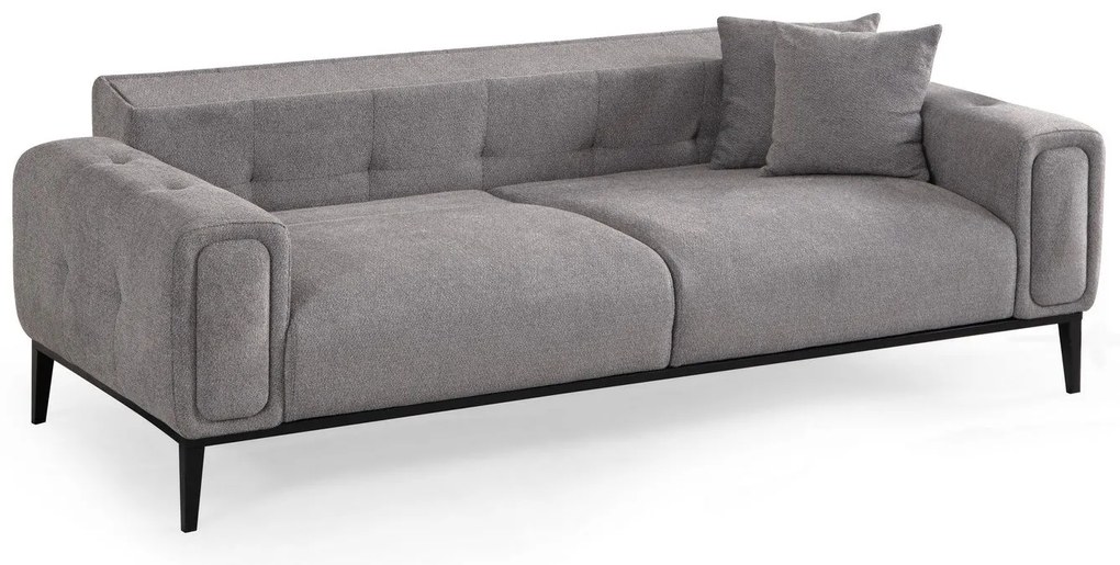 Sofá-Cama 3 Lugares Athena – Cinzento Claro – 225x92x76 cm