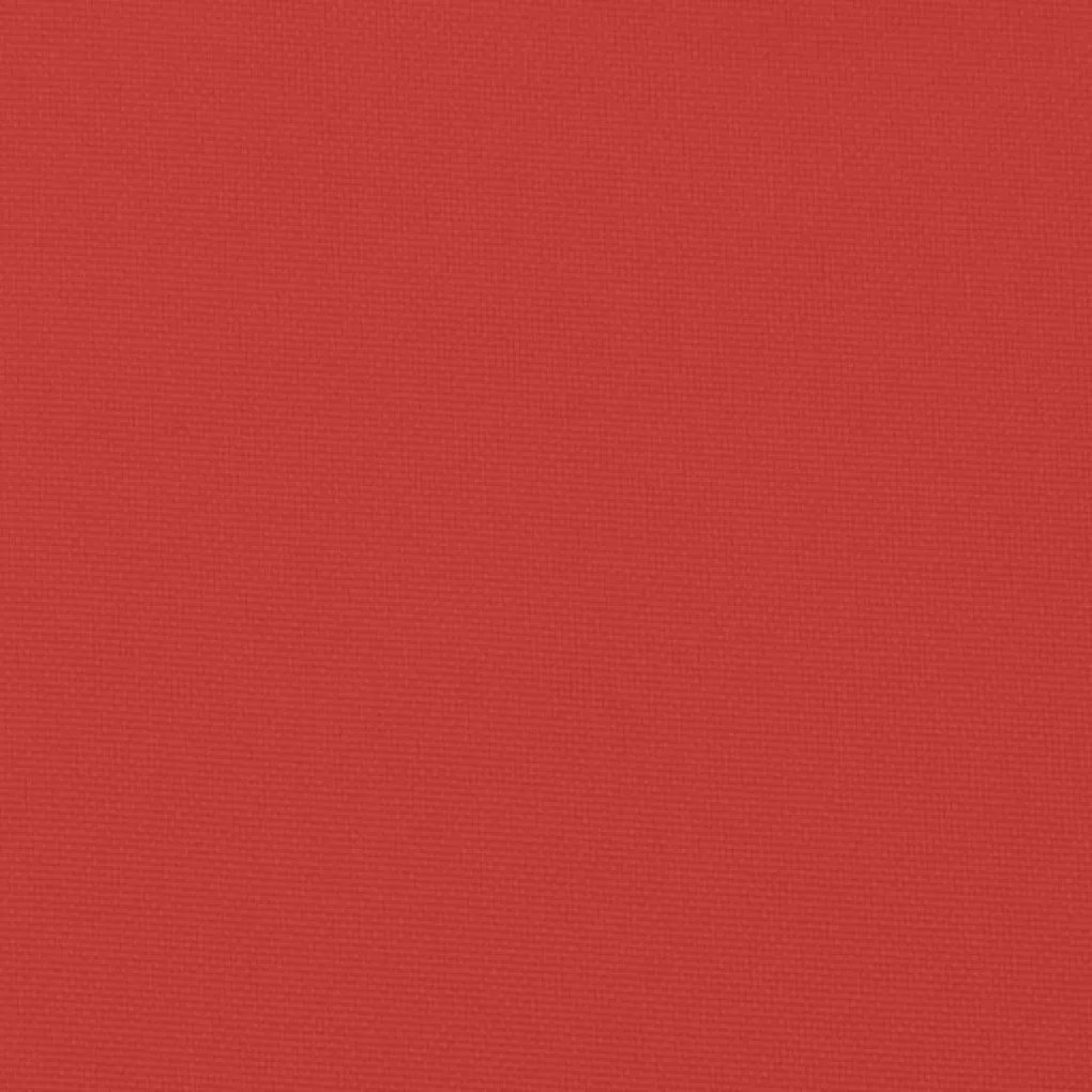 Almofadões banco jardim 2 pcs 200x50x7cm tecido oxford vermelho