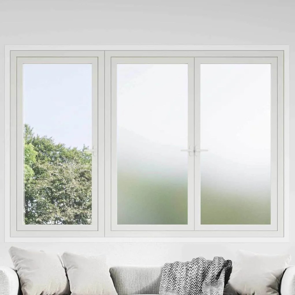 vidaXL Filme de Janela Autoadesivo Branco Fosco 90 x 2000 cm PVC