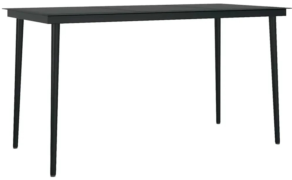 Conjunto jantar jardim 5 peças almofadas vidro vime PE castanho