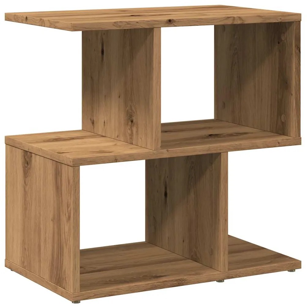 Mesa cabeceira 40x35x50 cm derivados madeira carvalho artisiano