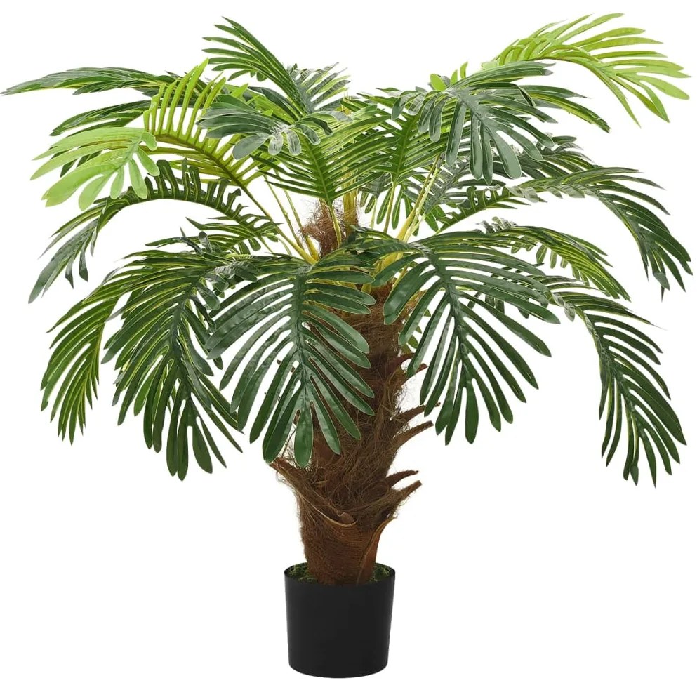 Palmeira cica artificial com vaso 90 cm verde