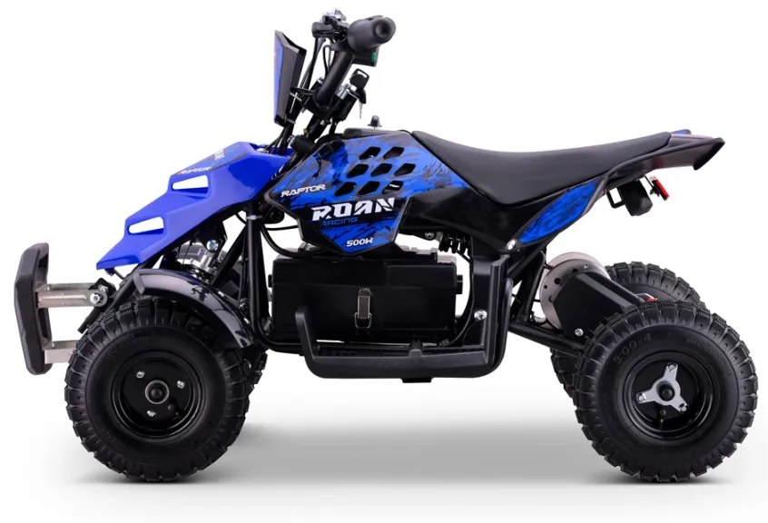 Mini Moto 4 elétrica para crianças Roan Raptor R4 500W Azul
