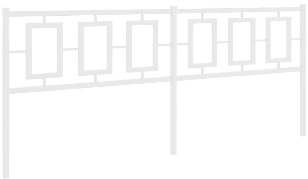 Cabeceira de cama 193 cm metal branco