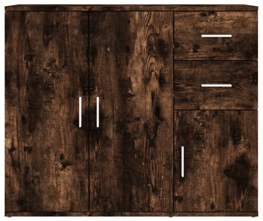 Aparador 91x29,5x75 cm derivados de madeira carvalho fumado