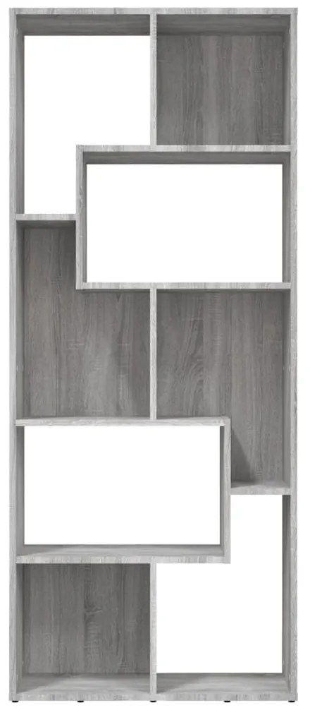 Estante 67x24x161 cm derivados de madeira sonoma cinza