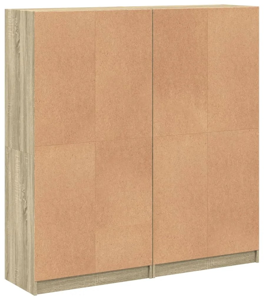 Estante c/ portas 136x37x142 cm deriv. madeira carvalho sonoma