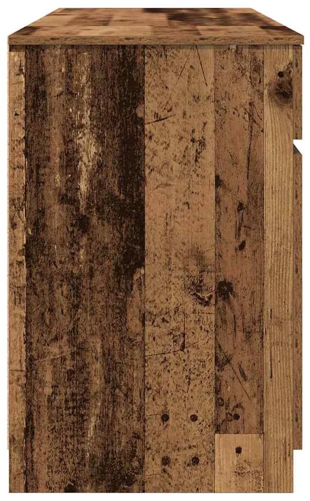 mesa vidaXL madeira antiga 140x49x76 cm madeira engenheirada