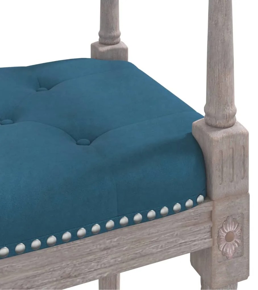 Banco 110x40x70 cm veludo azul
