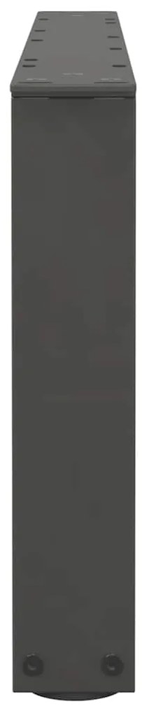 Pés para mesa de centro em V, 2 peças, antracite, 70x(30-31,3) cm, aço