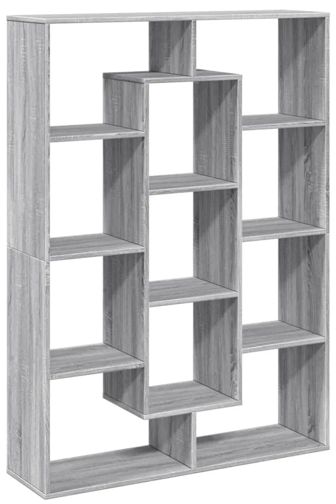 Estante 102x29x143 cm derivados de madeira cinzento sonoma