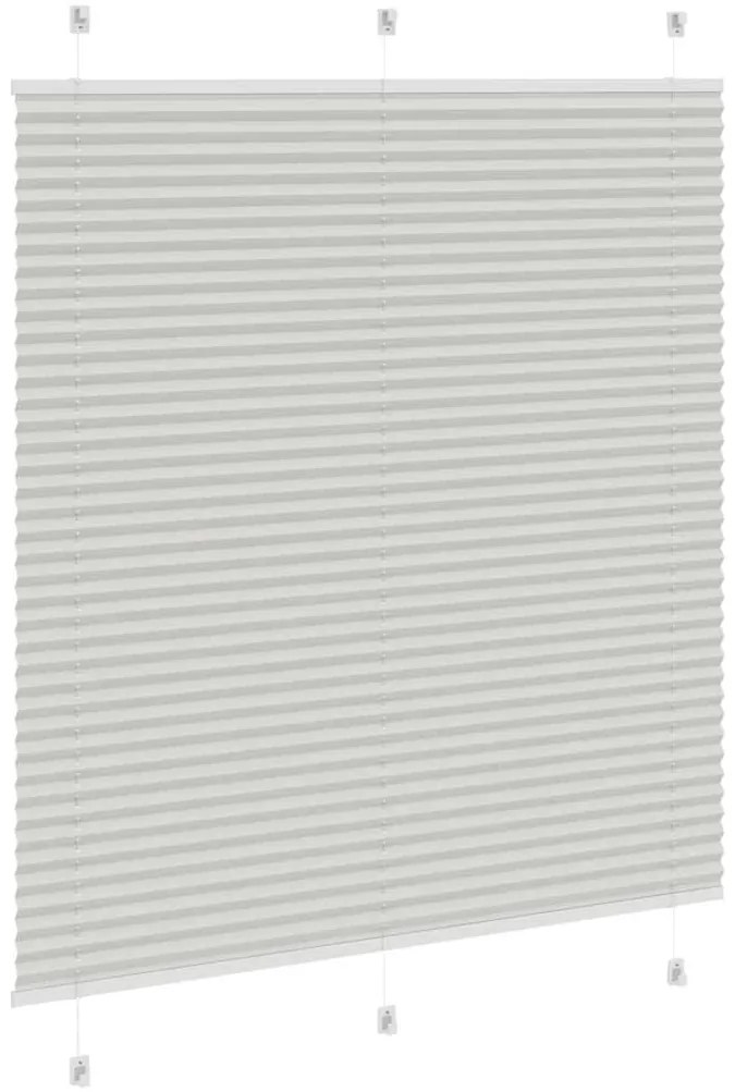 Plissado Cego Cinzento Luz 120x150 cm Largura Tecido 119,4cm