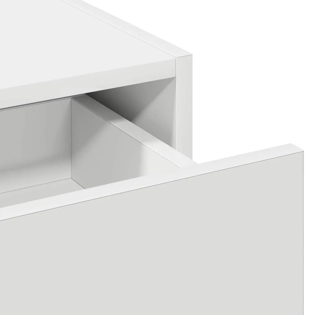 Mesa de Maquiagem Suspensa Branca 83x40x70 cm