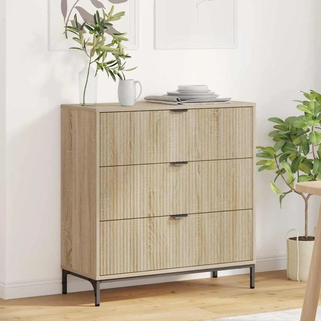 vidaXL Buffet Carvalho sonoma 79.5 x 33 x 82 cm Madeira processada