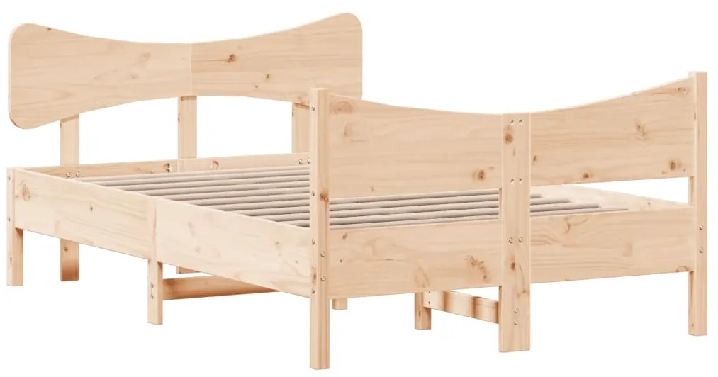 Cama sem colchão 120x190 cm madeira de pinho maciça